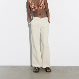 Zara jeans flare leg high rise